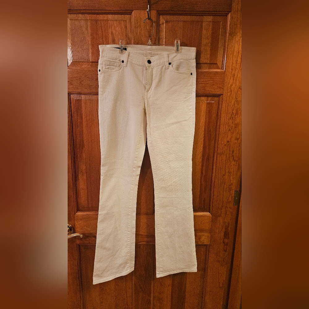 Citizens Of Humanity Cream Wide-Leg Jeans
